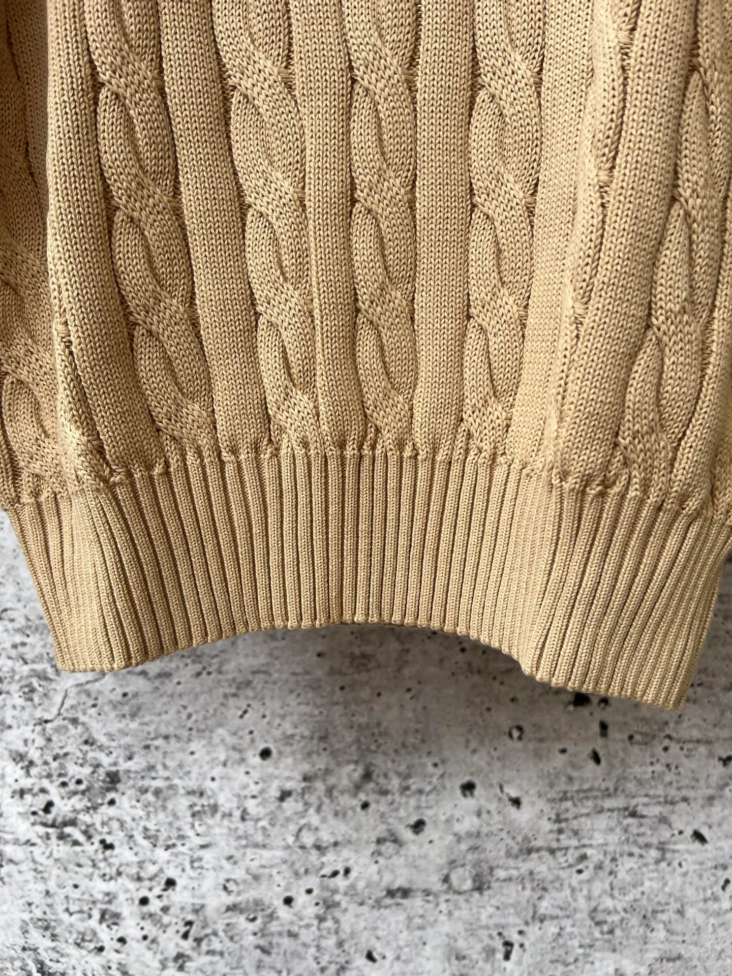 P230 Ralph Lauren men's and women's round neck rubberized sweater, made of the same pure cotton washed fabric as the original, no difference in craftsmanship details, original pony embroidery on the chest, restored one to one